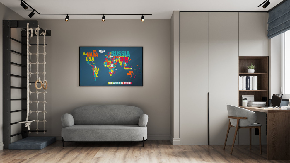 Дизайн проект трёхкомнатной квартиры в Минске