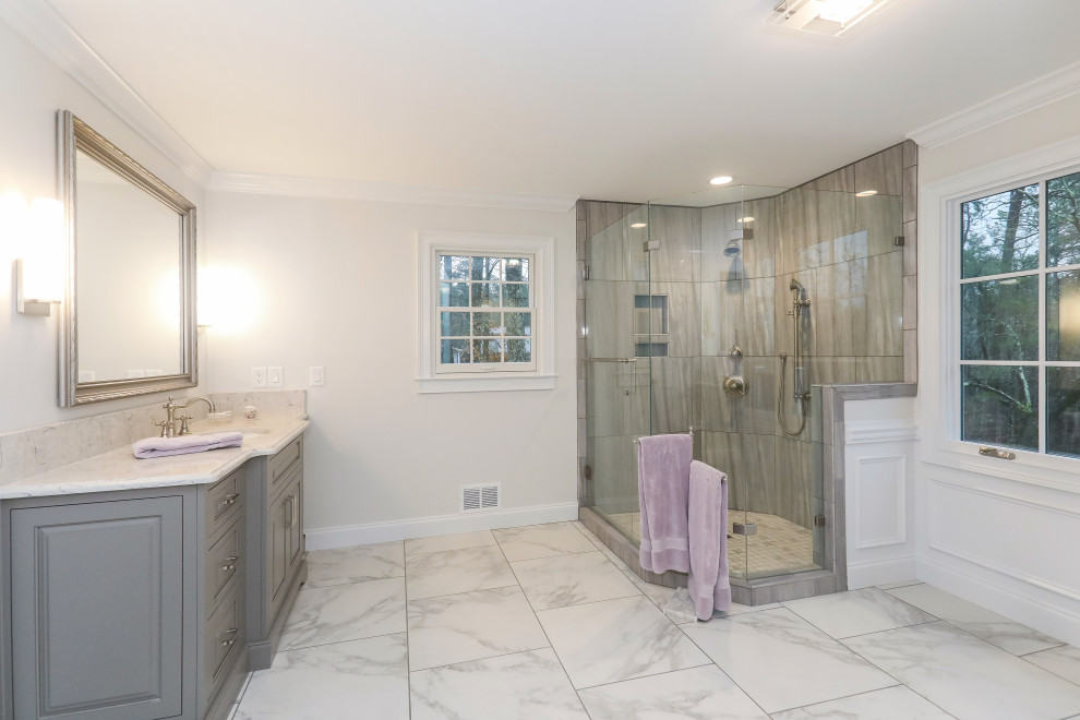 Forsyth Master Suite Remodeling - Transitional - Bathroom - Atlanta ...
