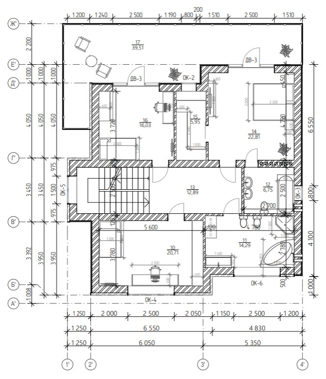 Проект двухэтажного дома 290 квм