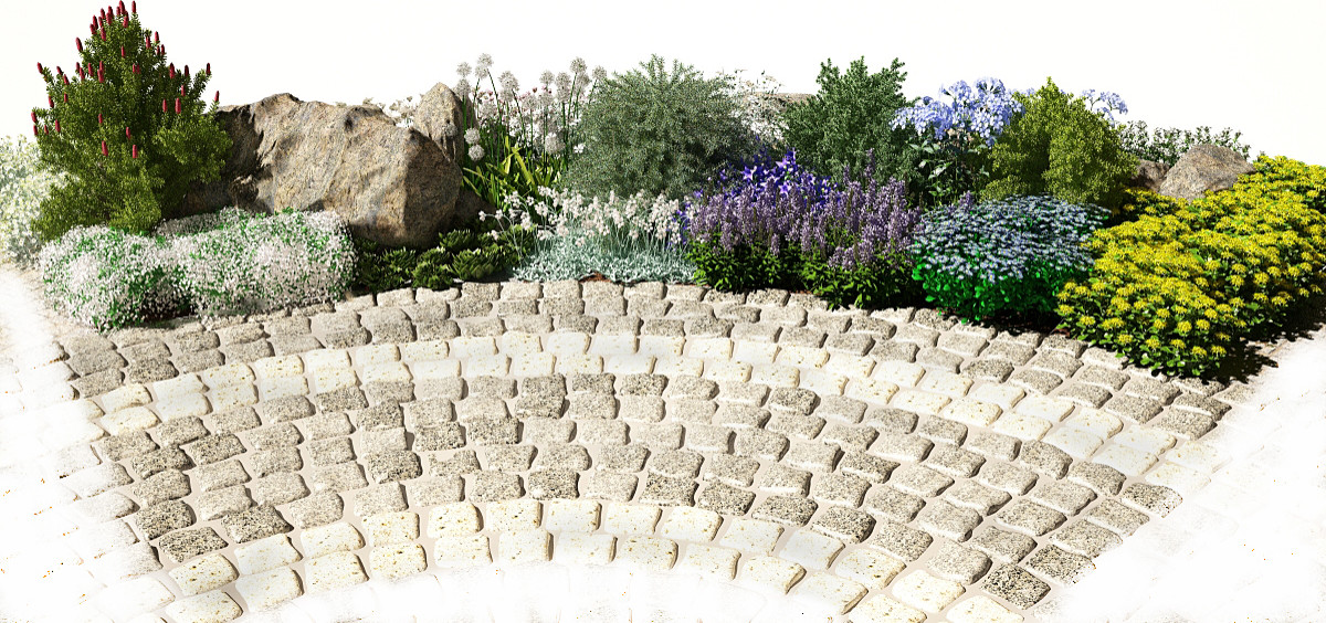 Рокарий в зоне отдыха