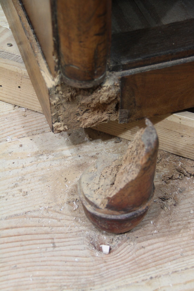 Pied abimé à refaire