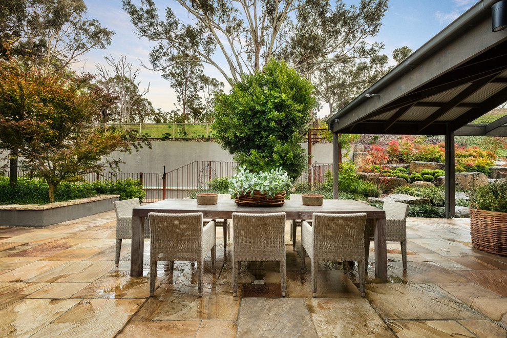 Large country patio in Melbourne.