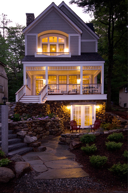 Lake Front Home, Lake Sunapee NH  Victorian  Exterior  Boston  by Bonin Architects  Associates