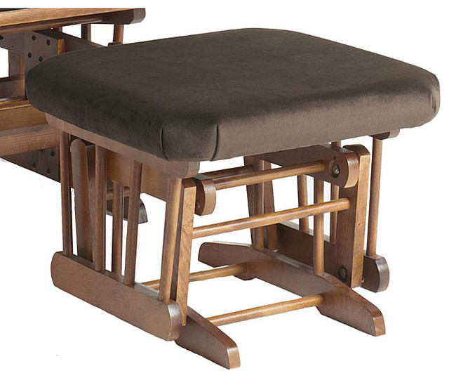 Dutailier Ultramotion Brown Microfiber Glider Ottoman