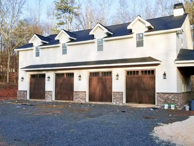 Wood Carriage House Garage Doors Farmhouse Garage