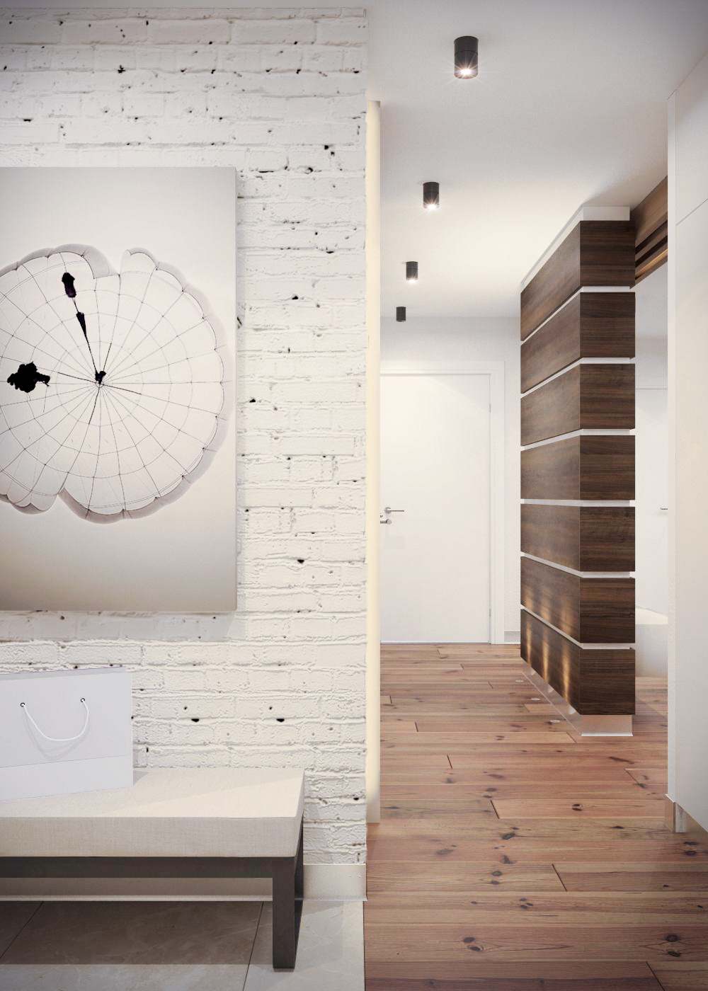 Дизайн-проект трехкомнатной квартиры "Над облаками"