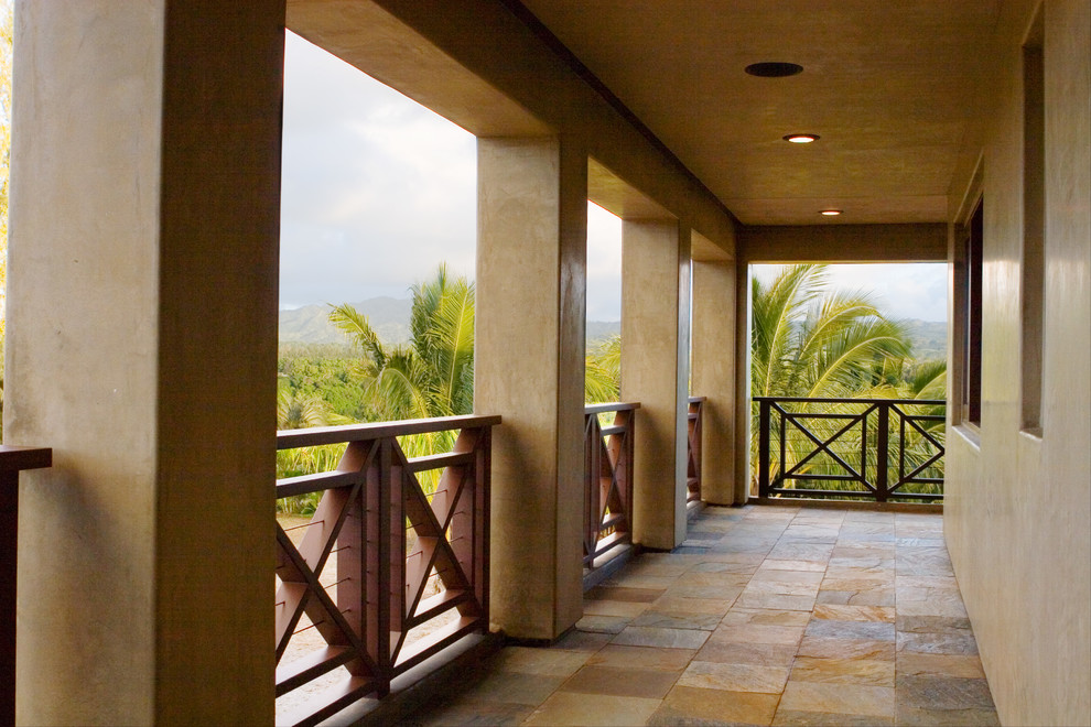 Tropical verandah in Hawaii.