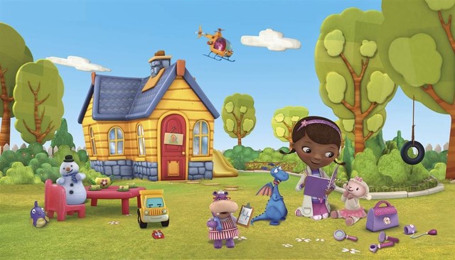 Doc Mcstuffins Mural Contemporary Kids Wall Decor By Shopladder