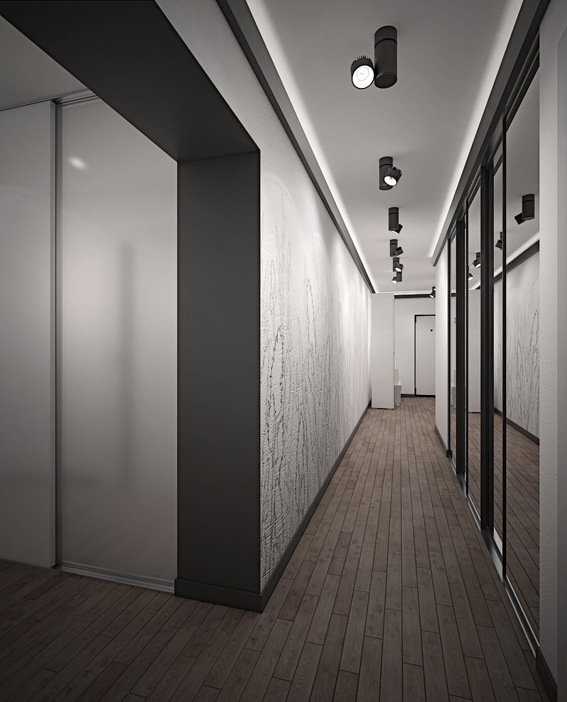 Дизайн-проект 3-х комнатной квартиры,103 м2.  Стиль Современный