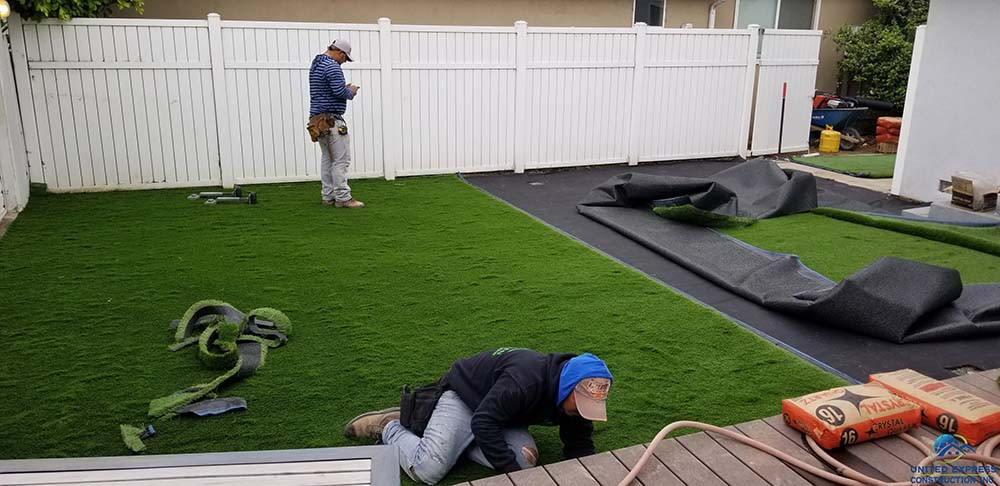 installing astroturf