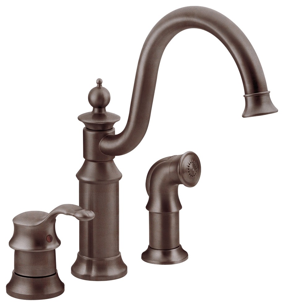 Moen Waterhill 1 Handle High Arc Kitchen Faucet Traditional Kitchen Faucets By The Stock Market