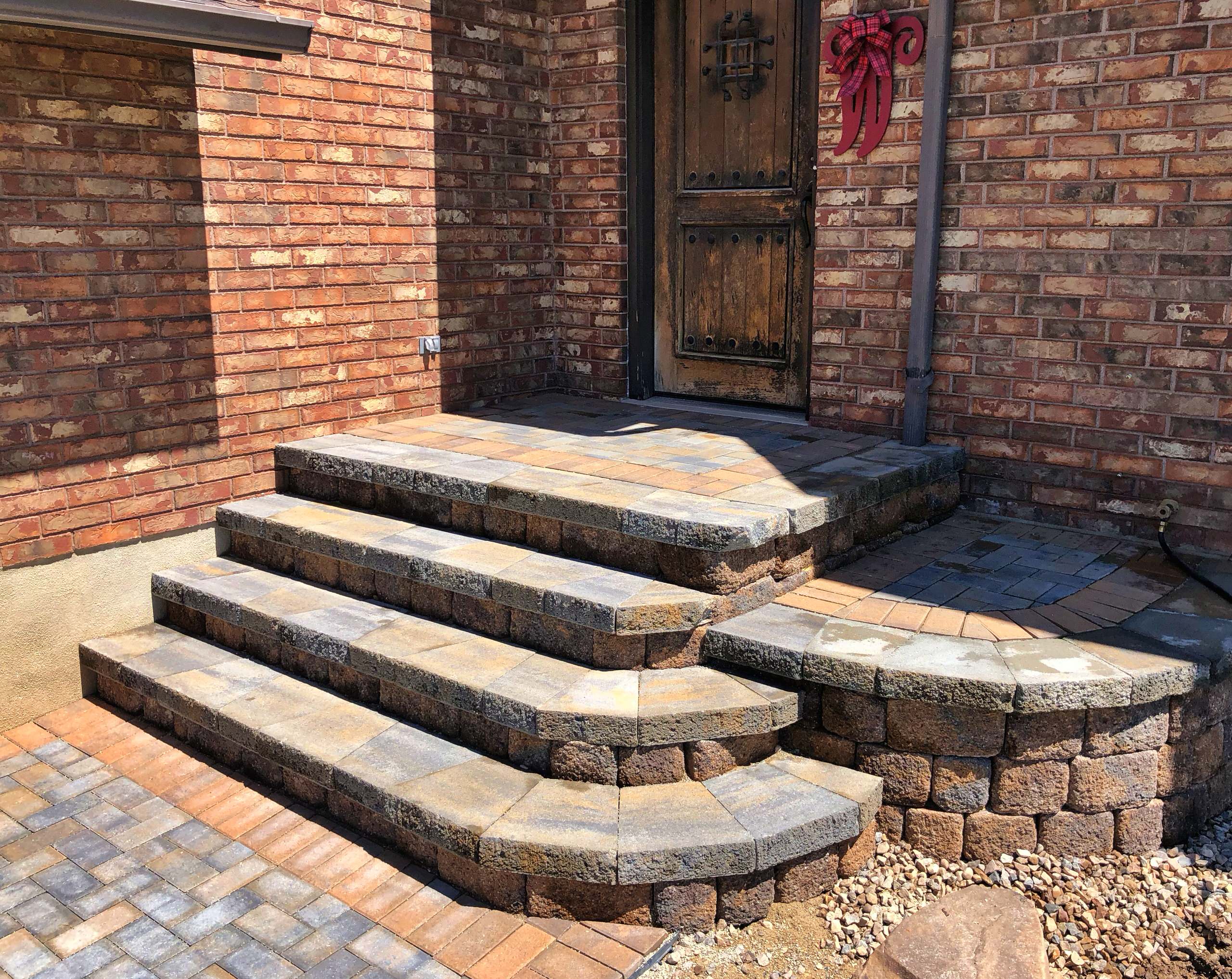 Rustic Style Belgard Pavers Home