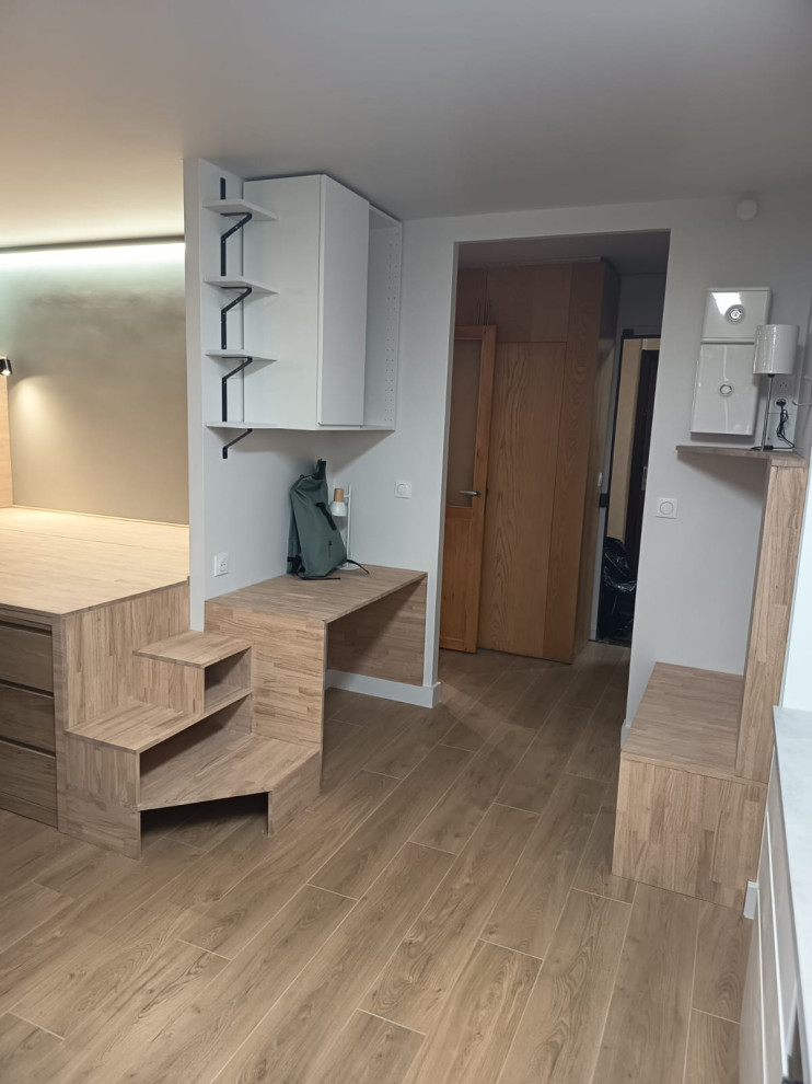 Rénovation d'un studio avec mezzanine