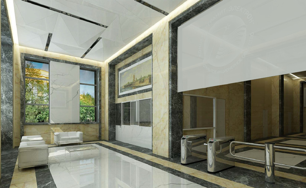 Дизайн-проект интерьера проходной завода в Санкт-Петербурге