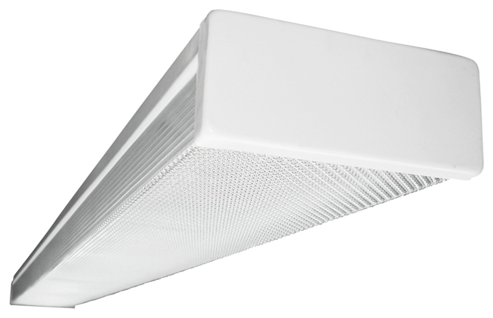 NICOR 4 Ft. Fluorescent Wraparound Ceiling Light Fixture Contemporary
