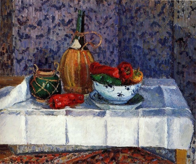 Camille Pissarro Still Life With Spanish Peppers Print