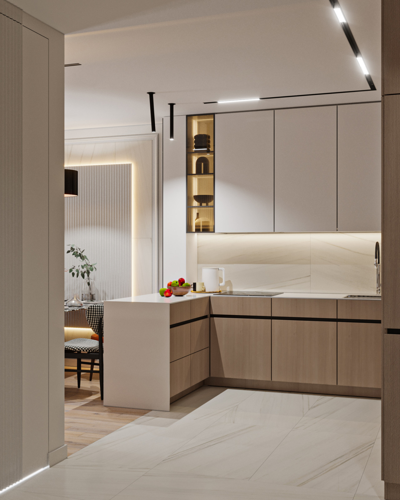 Теплый проект квартиры на севере