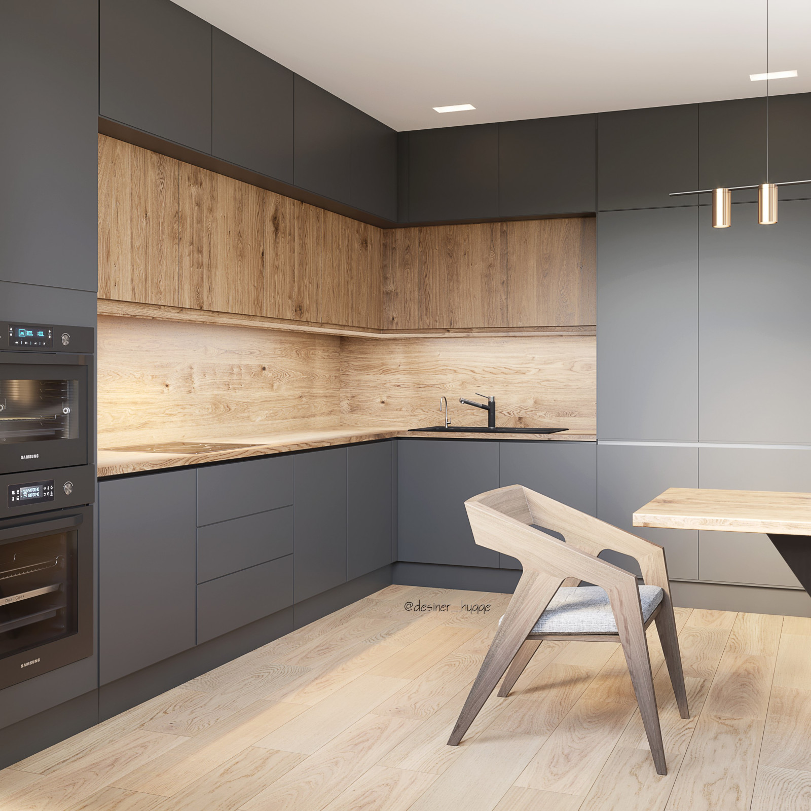 Кухня в загородном доме