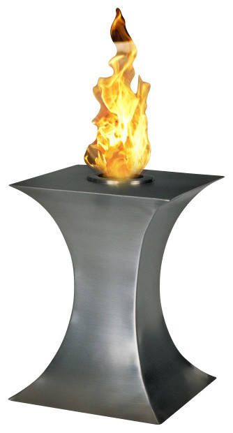 Concave Portable Ventless Tabletop Ethanol Fireplace