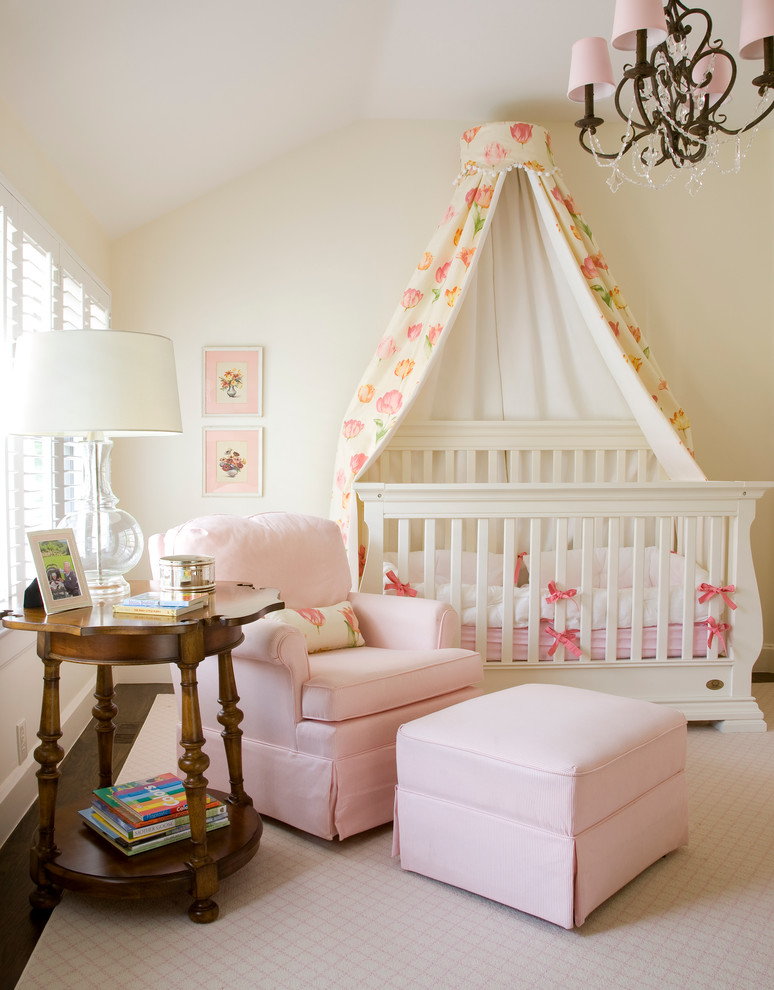 Design ideas for a traditional nursery in Denver.