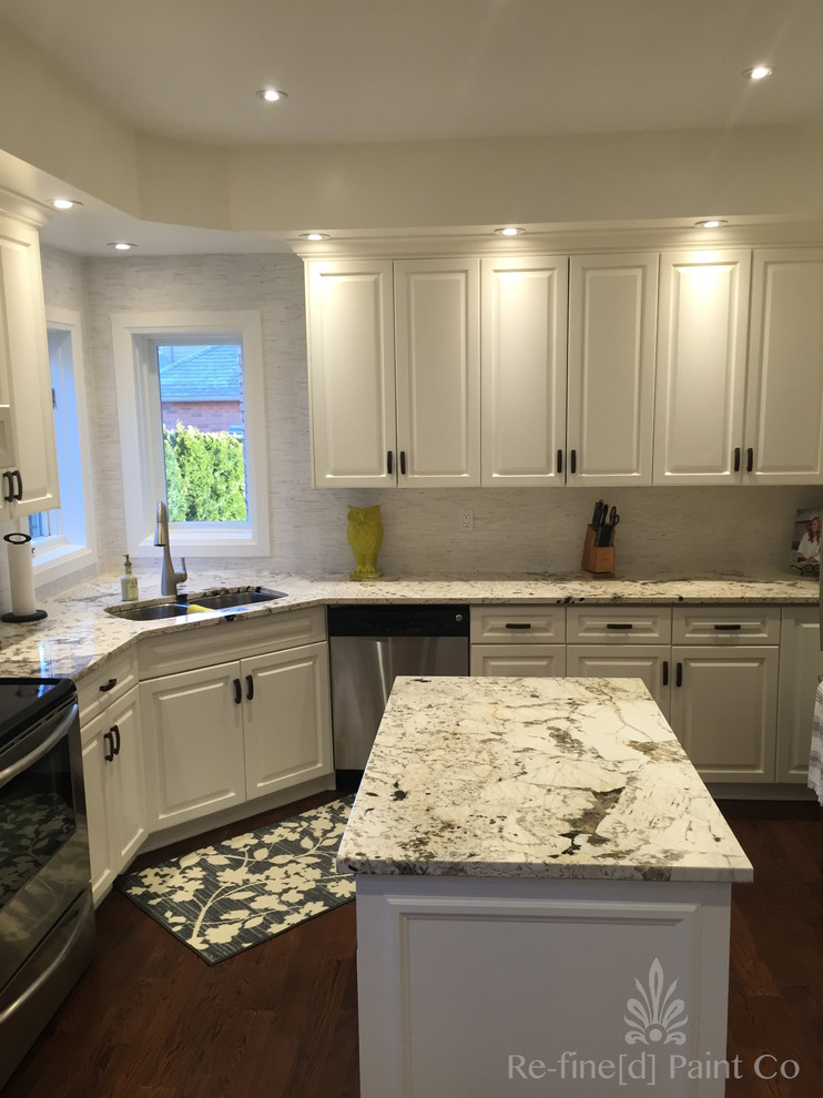 Inspiration for a transitional home design remodel in Toronto