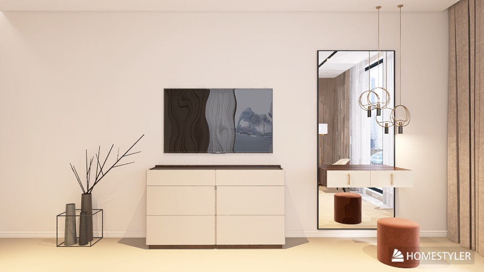 Мастер спальня в современном стиле с элементами Ар-Деко