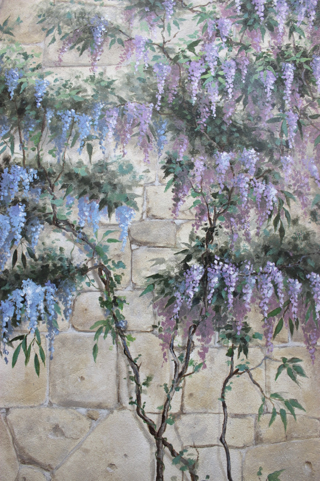 Wisteria Garden Wall - Craftsman - London - by Chris Westall Murals ...