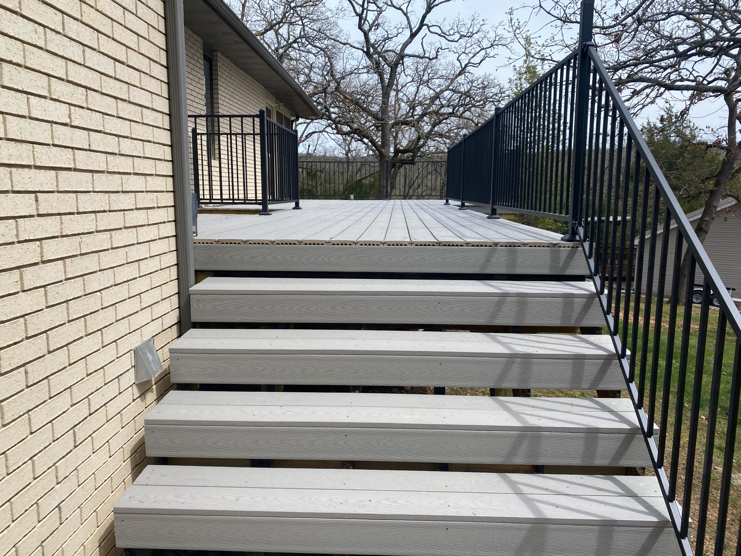 Stairs completed on new deck