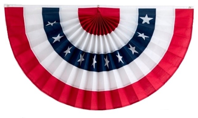 5-Stripe American Flag Bunting, Nylon, 36"x72"