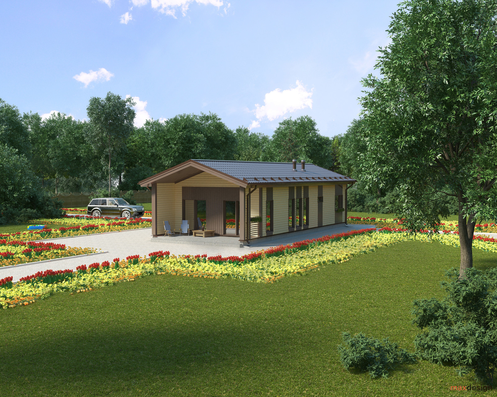 Загородные жилые коттеджи