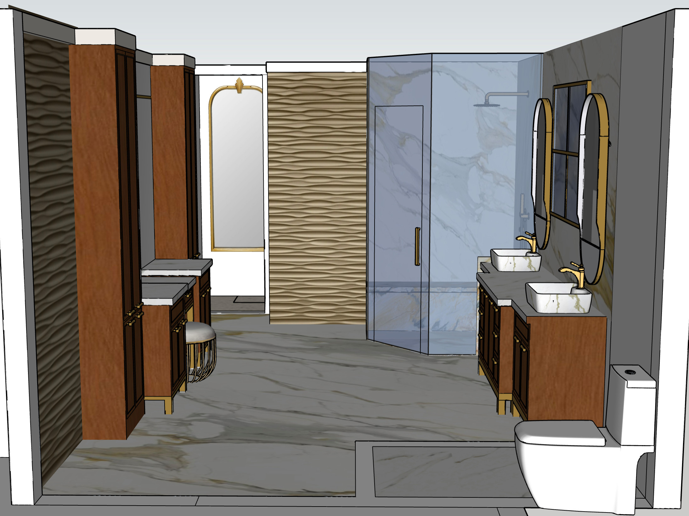 Jackson Flanagan Basement Primary Bathroom