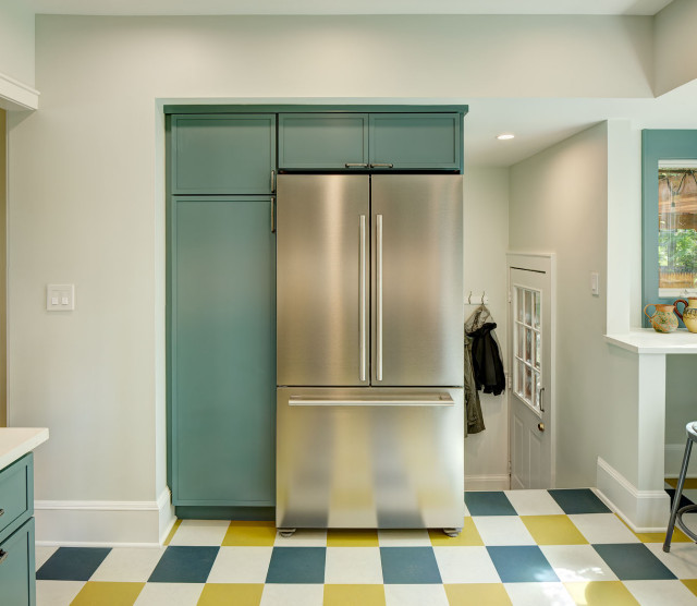 Bright & Fun Small Kitchen fusion-kitchen