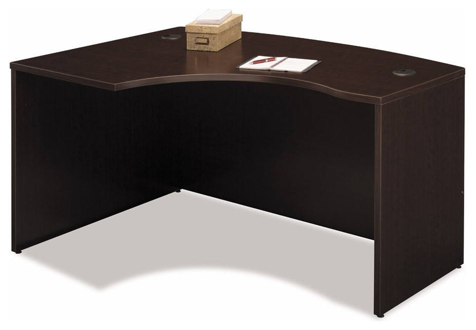 Series C 60"X43D Left Handed L Bow Desk Contemporary Desks And