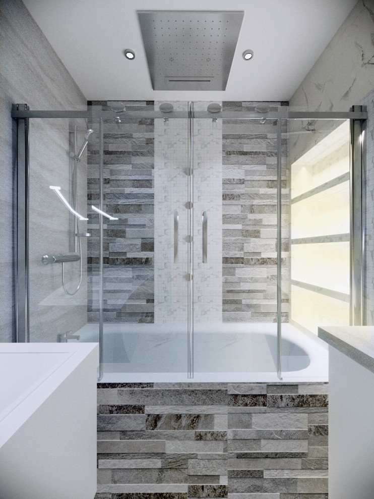 Дизайн 3-х комнатной квартиры в современном стиле для семьи с двумя детьми.