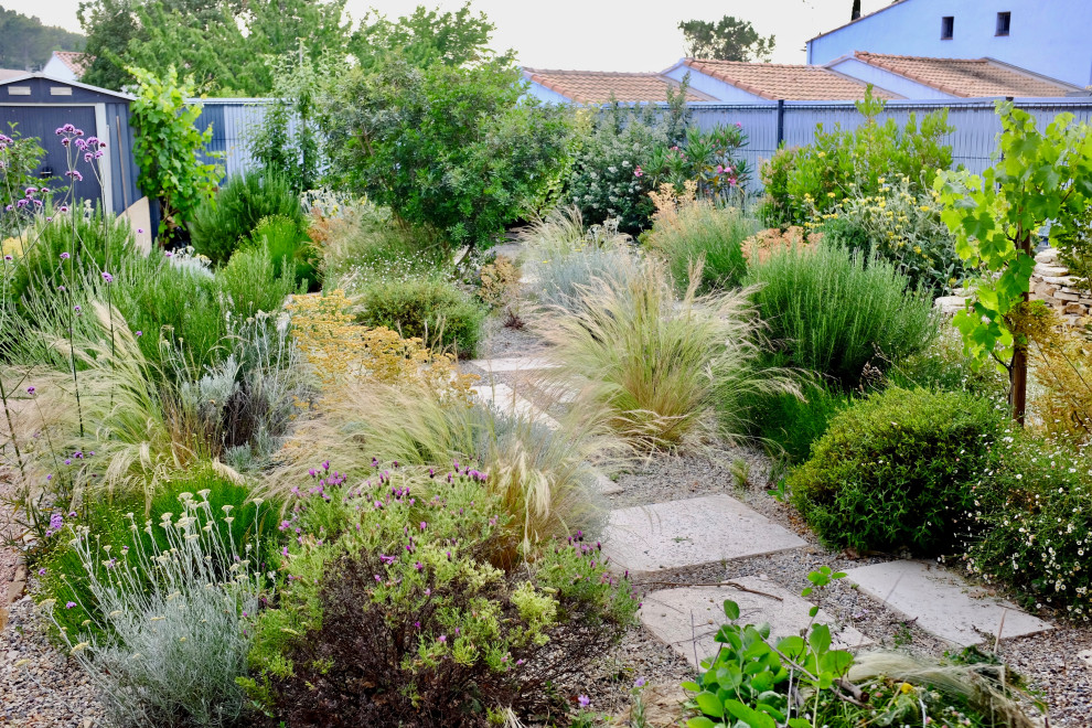 Petit jardin exotique avec mini-piscine