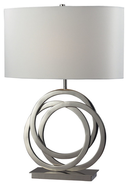 25 Trinity Table Lamp In Polished Nickel Contemporary 25 Trinity Table Lamp Polished Nickel