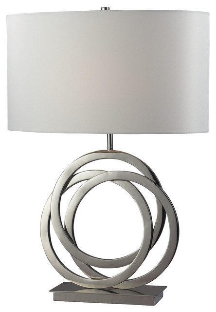 Trinity 1-light Polished Nickel Table Lamp