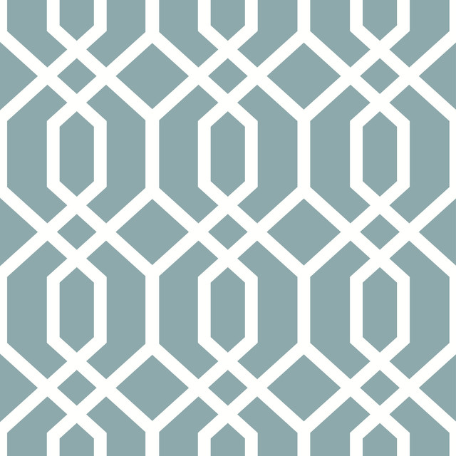 American Wallpaper & Design - Modern Geometric Trellis 