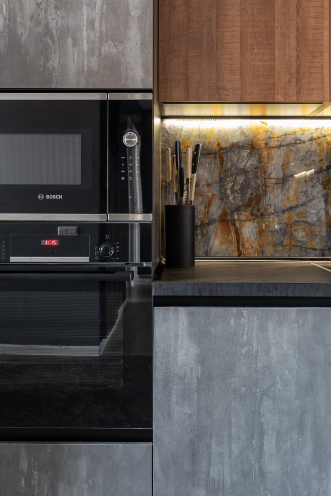 Антресольная кухня в ЖК Измайловский лес