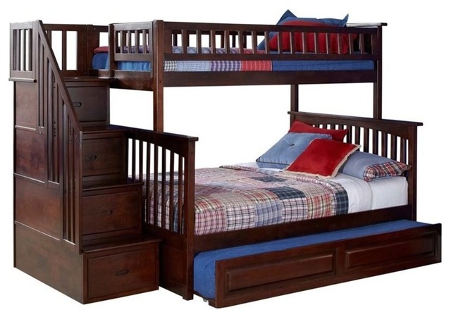 3 row bunk bed