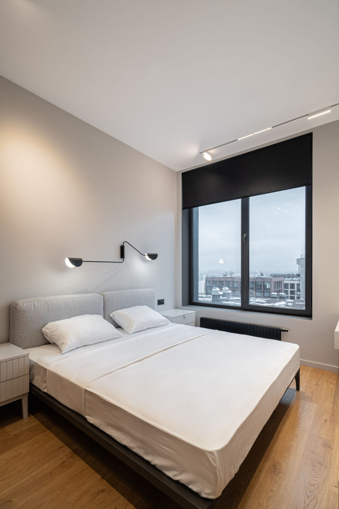 Серый минимализм | 58 кв.м.