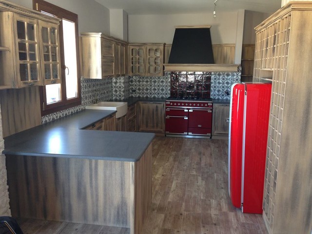 Cucina Country shabby-chic-style-kueche