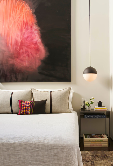 Tribeca Penthouse Loft contemporaneo-camera-da-letto