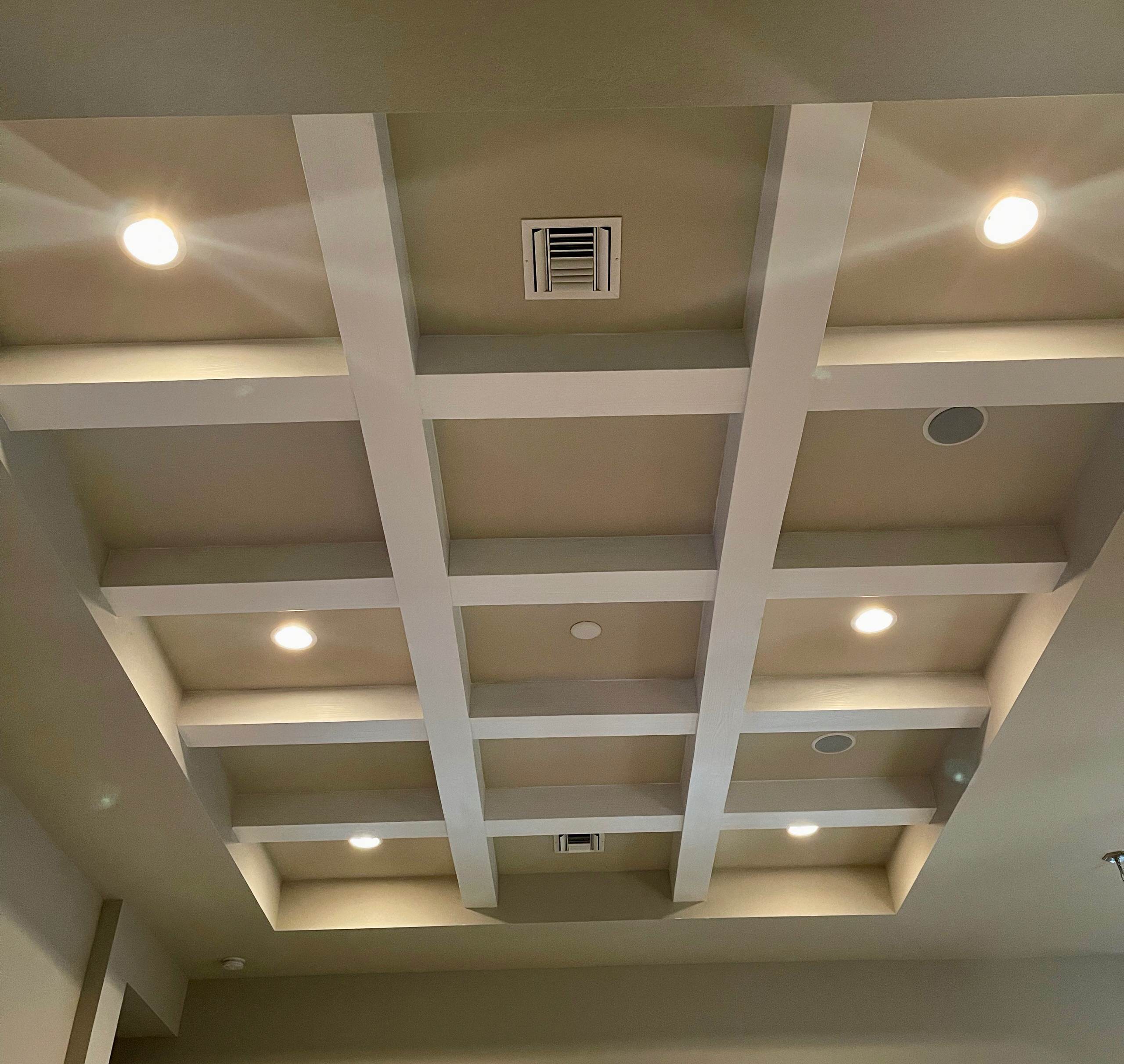 Ceiling beams and planks