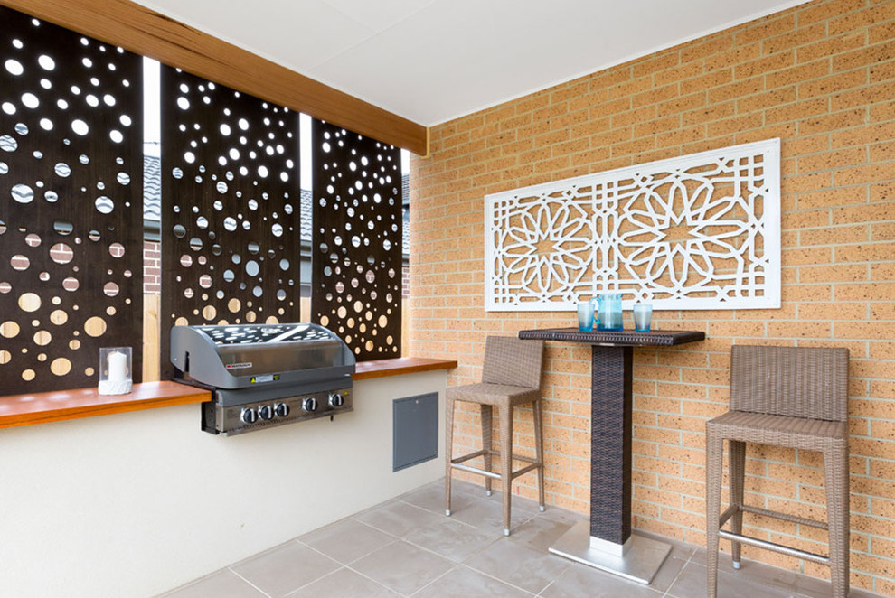 Home design - mid-sized modern home design idea in Melbourne