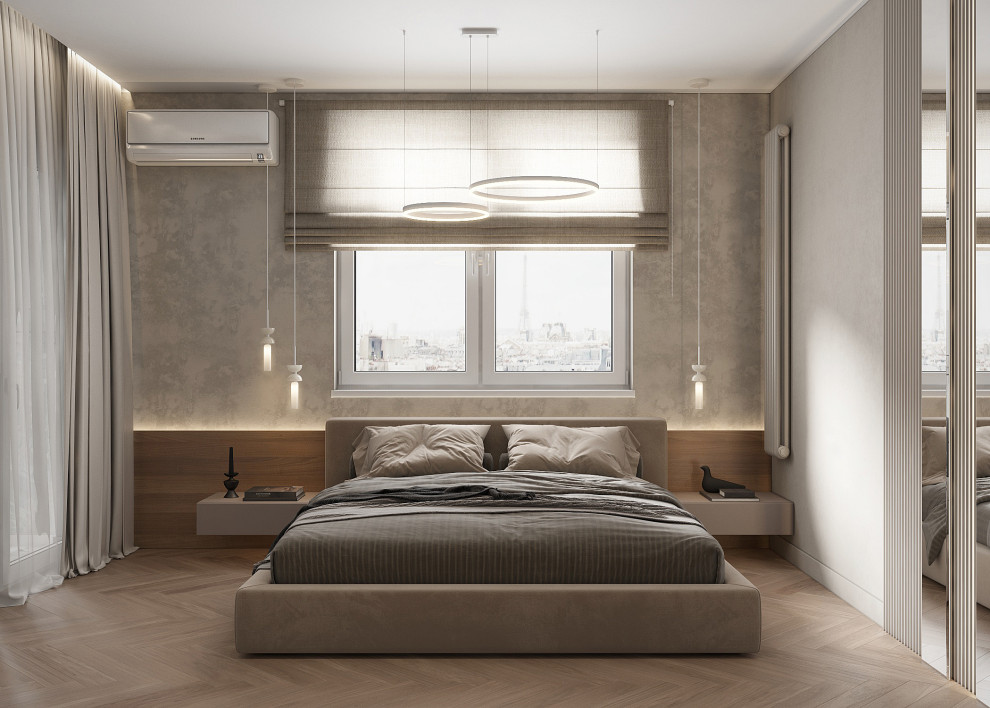 Современный светлый интерьер квартиры