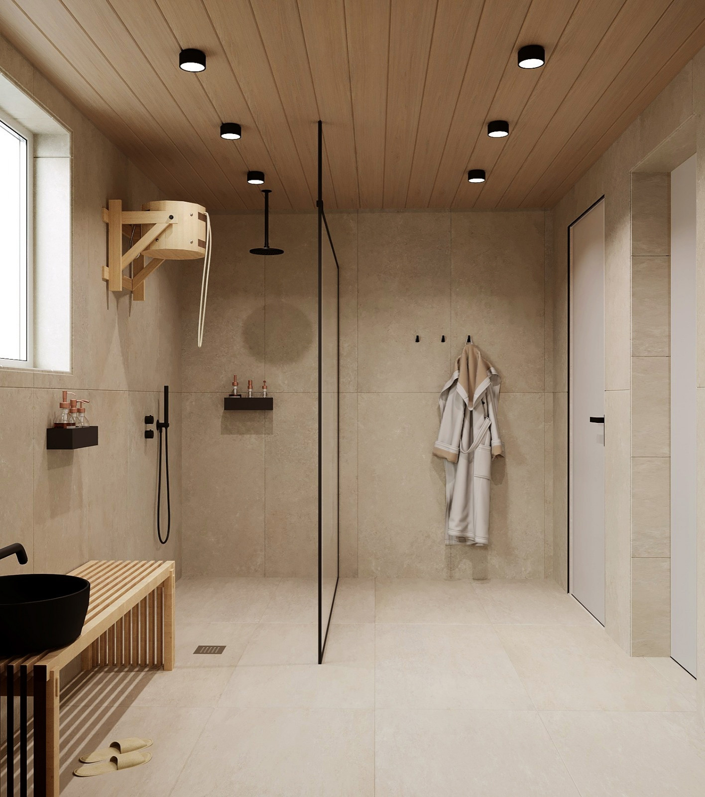 Баня в частном доме.