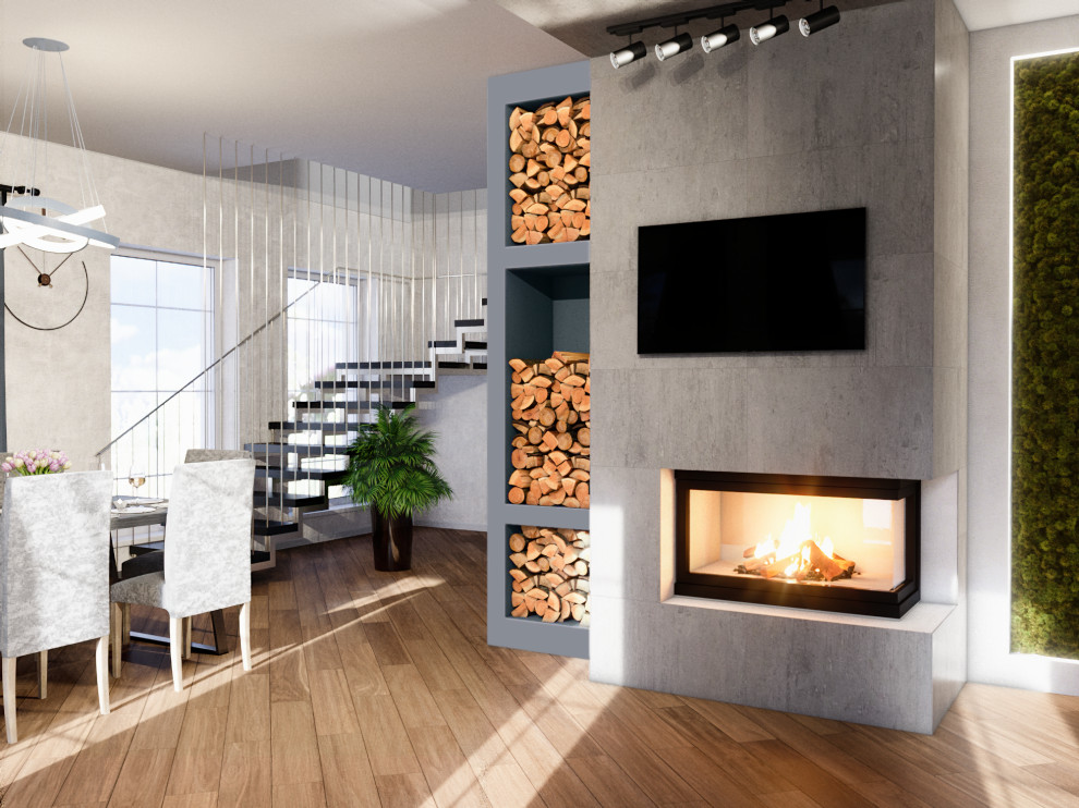 Дизайн-проект мансардного этажа и гостиной в г.Горячий ключ