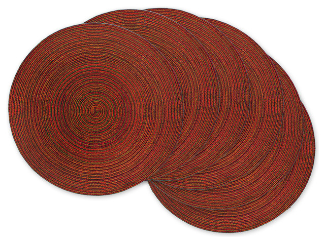 red round placemats