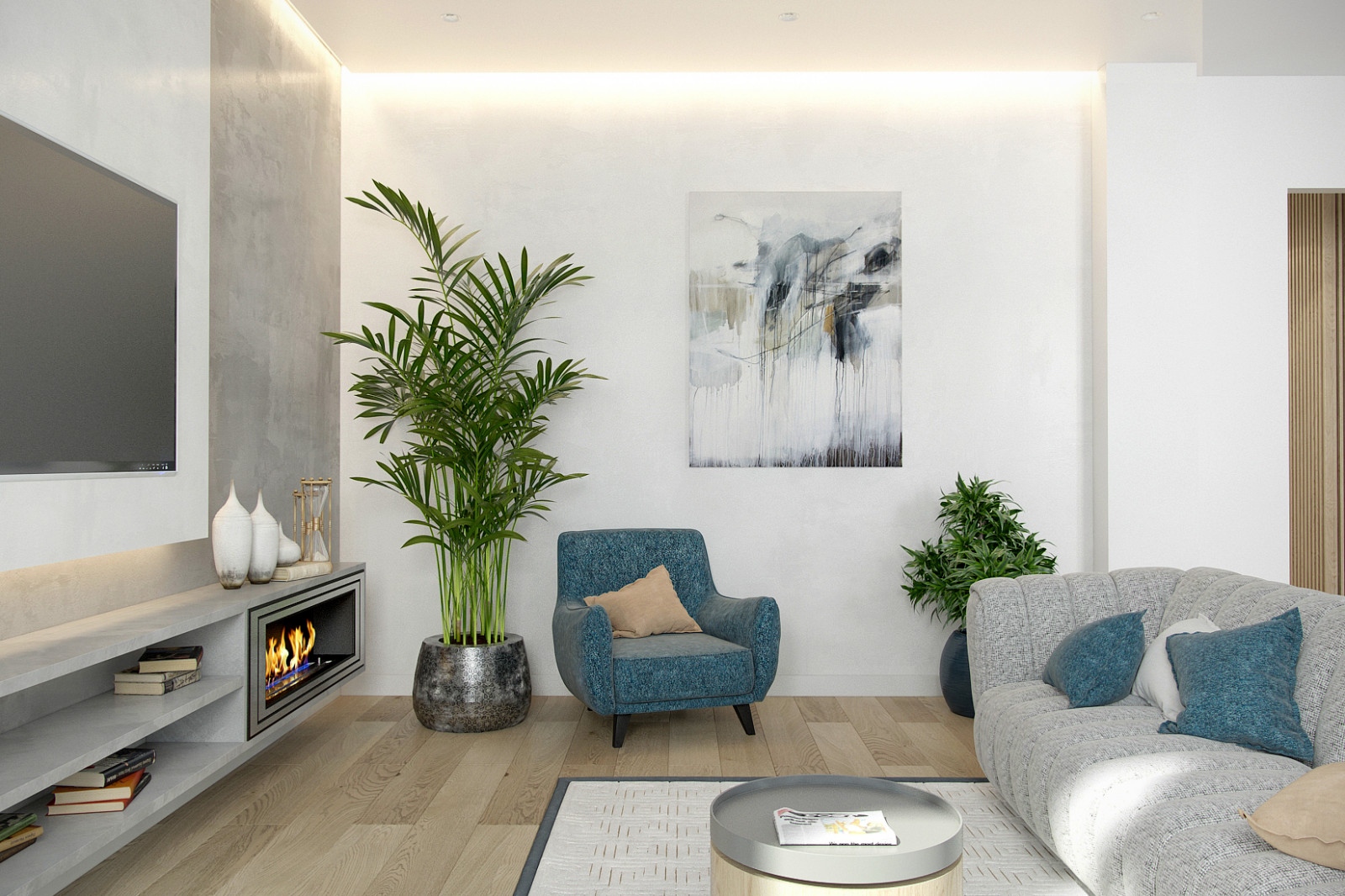 Гостиная в квартире ЖК Екатерининский парк